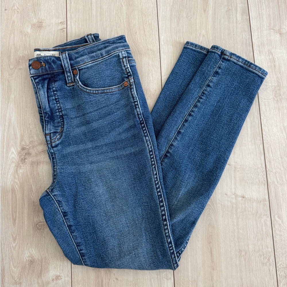 Madewell Blue Skinny Jeans with Stretch